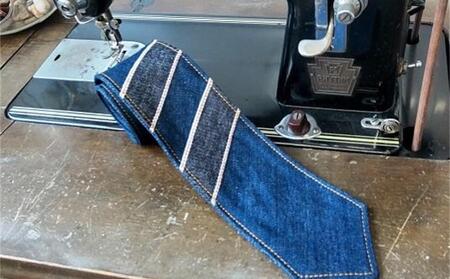 福山産デニム使用 ビジネスもカジュアルもOK『デニムネクタイ』ダブルセルビッジ＜selvedge series 04＞