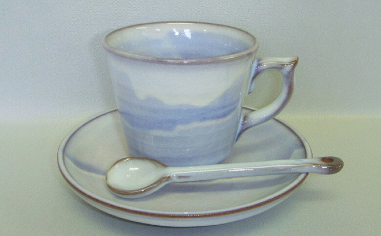 【ふるさと納税】【352047000107】萩焼 萩むらさきコーヒーカップ (角)