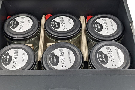 雪国ぷりん6個セット［糀シロップ３個&抹茶発酵あずき３個］砂糖・保存料不使用