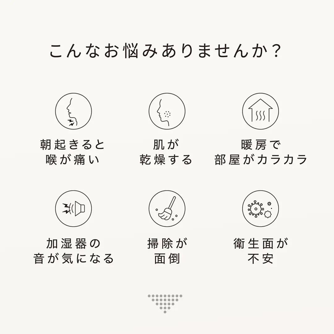 LAViNO スチーム ノクターン（ブラック）ハイブリッド式加湿器 ハイブリッド式 蒸気 ミスト化