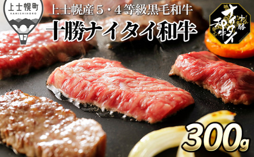 十勝ナイタイ和牛 焼肉 300g 北海道産 5・4等級黒毛和牛 オレイン酸含有率55%以上 ［013-N70］ ※オンライン申請対応