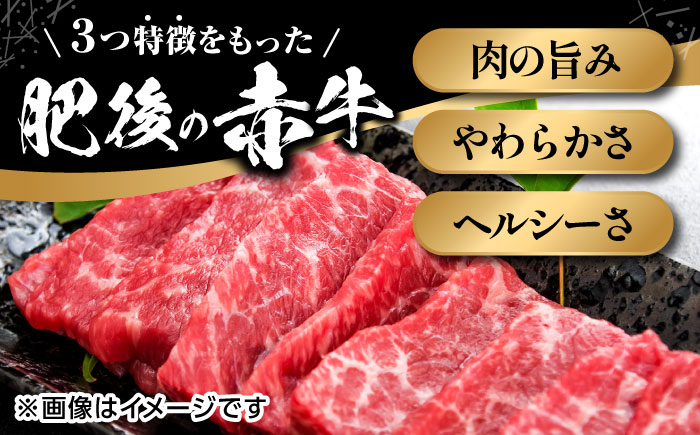 【数量限定】 肥後の赤牛　ロース 焼肉用 500g 【やまのや】 [YDF045]