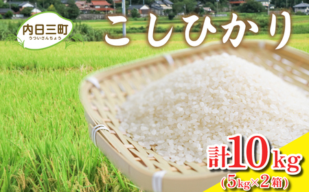令和7年産 コシヒカリ 10kg (5kg×2箱) 山口県産 特別栽培エコ50 (化学農薬・肥料50％以上削減/精米まで一貫加工) 下関 《内日三町：DZ》