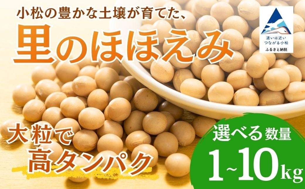 
                  大豆【 選べる 】1kg/2.5kg/5kg/10kg 豆 イソフラボン おやつ おつまみ 味噌作り| 石川県 小松市 JAあぐり
                