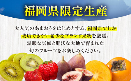 【全4回定期便】フルーツ定期便 7万5千円コース(あまおう2種＆いちじく＆柿) 《豊前市》【豊前市定期便】[VZZ020]
