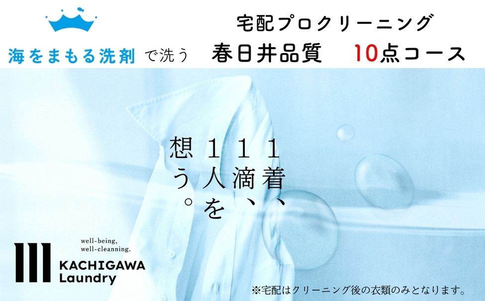 
            宅配クリーニング　春日井品質（10点コース）
          