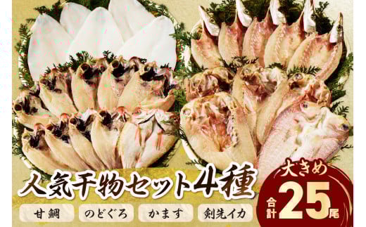 山陰浜田港 水揚げされた大きめ人気干物セット 魚介類 魚貝類 魚介 魚 干物 干もの 一夜干し 干物セット セット 加工品 アカムツ 【025_0426】