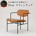 【ふるさと納税】Petit ラウンジチェア　ゆったり座れてコンパクトなアイアンラウンジチェア 家具 イス いす おしゃれ オシャレ