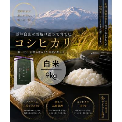 ふるさと納税 能美市 【令和8年度産】お米農家直送　石川県産コシヒカリ　9kg
