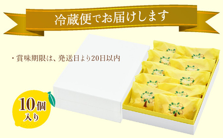 [031-a002_A] レモン果汁たっぷりの名物レモンケーキ 10個入り 