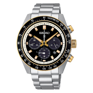SEIKO 腕時計 プロスペックス 【 SBDL113 】 ソーラー クロノグラフ ／ スピードタイマー メンズ ブラック メタル バンド シルバー セイコー 時計 ウォッチ ウオッチ ブランド プレ