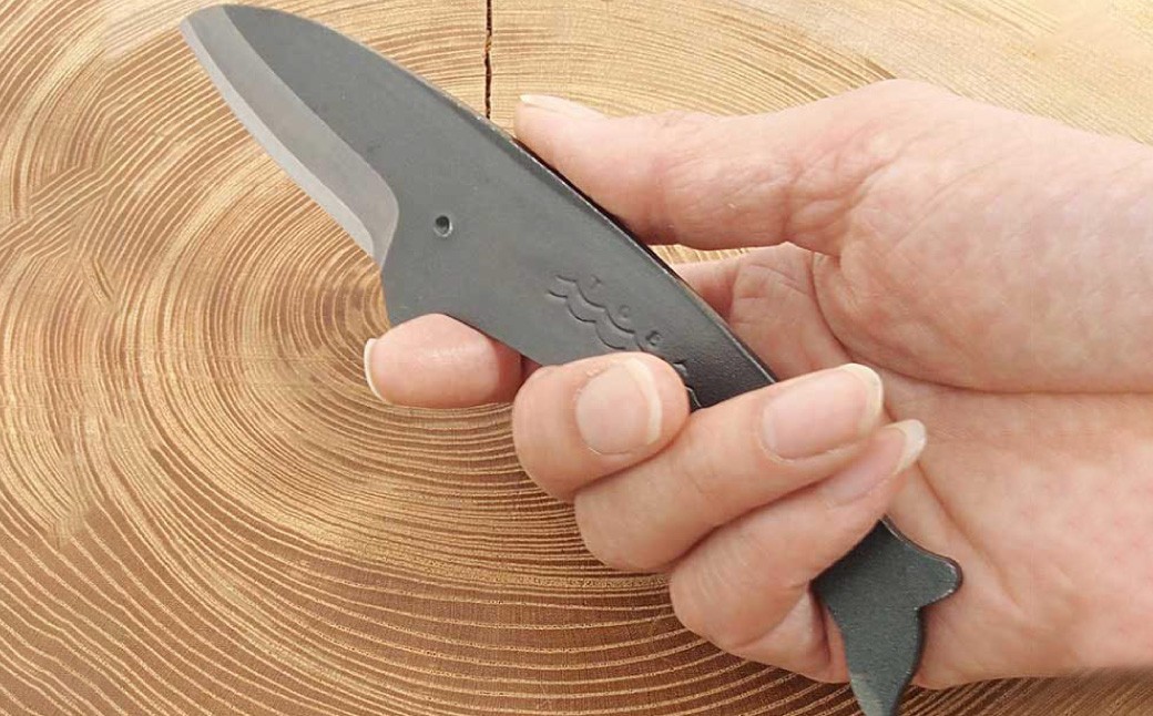 ミニナイフ くじらナイフ ナガスクジラ ケース付き