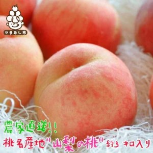 【2025年先行受付】農家直送 桃名産地 山梨の桃 秀品 約3kg【配送不可地域：離島・沖縄県】【1292062】