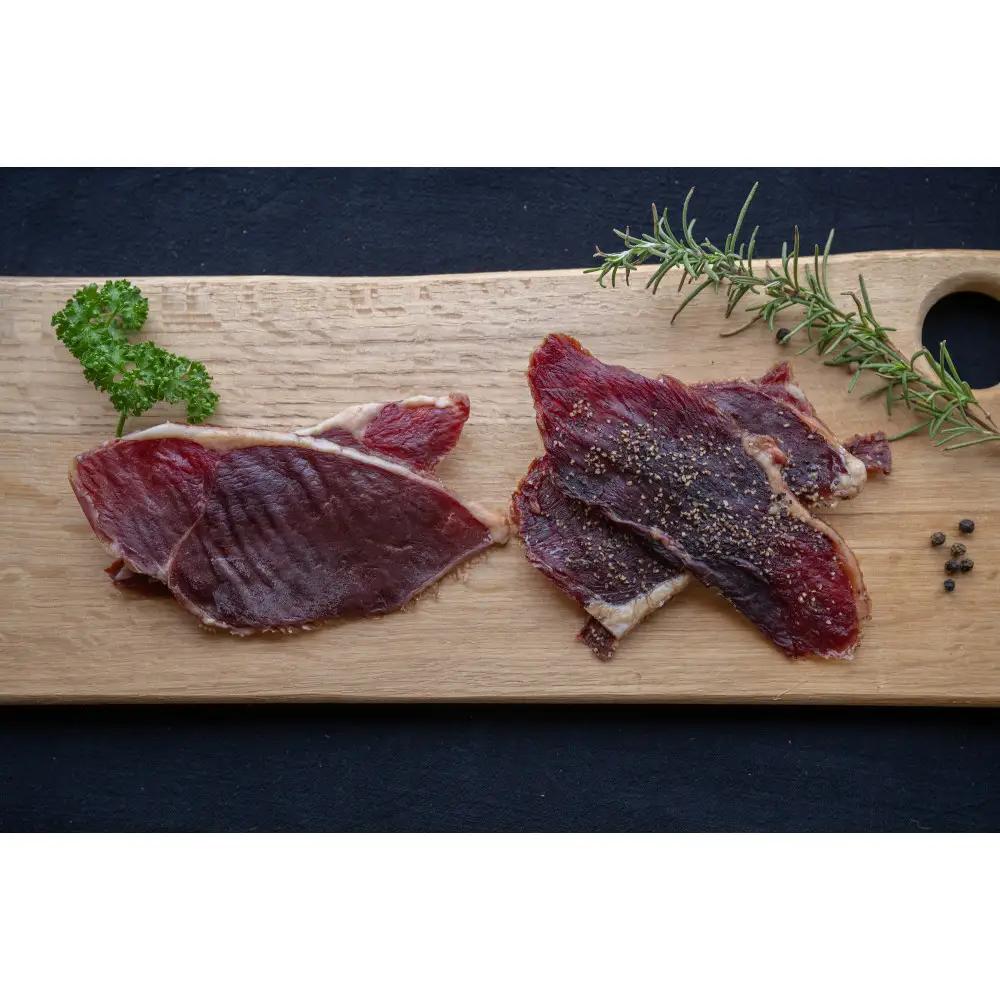 蝦夷八の鹿肉ジャーキー（ブラックペッパー）