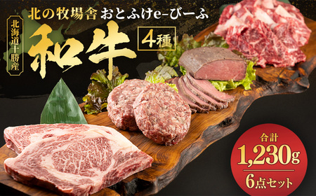 「北の牧場舎」おとふけe-びーふ  4種6点セット【C25】