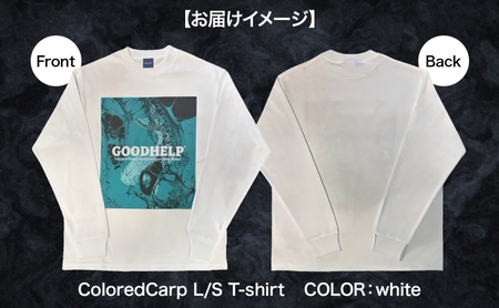 GOODHELP ColoredCarp L/S T-shirt white  Tシャツ 半袖 洋服 ファッション ストリート ストリート感 ユニセックス スリーブTシャツ ティーシャツ ストリートカ
