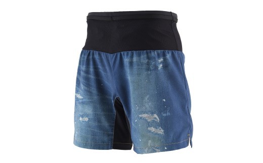 WILD DRY DENIM V ランニングパンツ PM6ポケット ショート 7inch（メンズ）デニムブルーO［TRP1009S-9120-O］