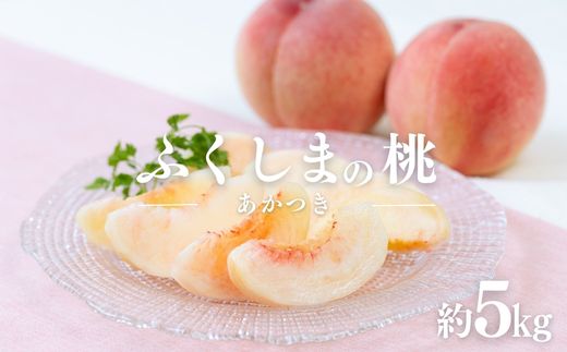 No.2041 【2026年発送】福島のもも　あかつき　約5kg