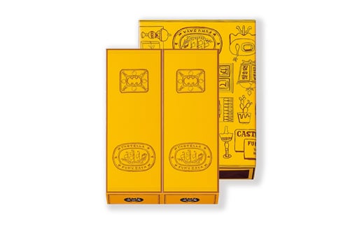 【3回定期便】福砂屋 カステラ小切れ1号2本入 / カステラ かすてら カット済み ざらめ おやつ 福砂屋 福砂屋 ふくさや 長崎 銘菓 贈答 / 諫早市 / 福砂屋 [AHDN014]