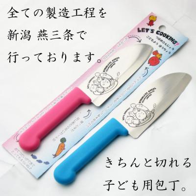 ふるさと納税 燕市 燕三条 子供用 包丁 刃渡り115mm ブルー ハイカーボンステンレススチール |  | 03