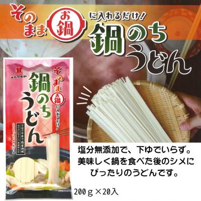 ふるさと納税 宮城県 鍋のちうどん　200g×20
