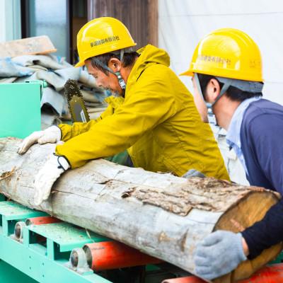 ふるさと納税 若狭町 乾燥薪　スギ、ヒノキ薪15kg　30センチ　中割り 薪ストーブやキャンプ・焚き火などのアウトドアにも |  | 03