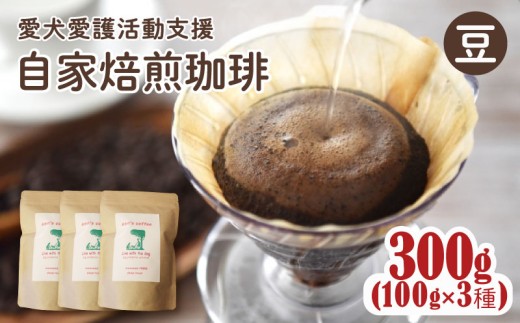 【店主おまかせ】 自家焙煎珈琲豆 3種 300g 豆 100g×3種 ann's cafe  ( ブレンドコーヒー コーヒー コーヒー豆 自家焙煎 珈琲 こーひー 豆 粉 水出し ドリンク 飲料 人気 おすすめ ハンドドリップ ブラジル コロンビア チャリティ 動物支援 動物福祉 保護活動 動物愛護 愛犬愛護 アウトドア キャンプ リラックス お取り寄せ 京都府 京都 京丹波町 )