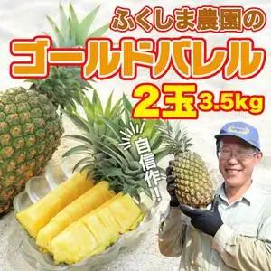 パイナップル ゴールドバレル 2玉 3.5㎏ ふくしま農園