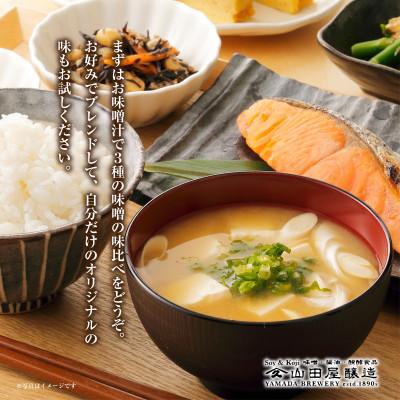 ふるさと納税 いわき市 【無地熨斗】ギフト用【味噌・醤油・発酵食品】いわき市山田屋醸造の厳選味噌3種食べ比べセット |  | 02
