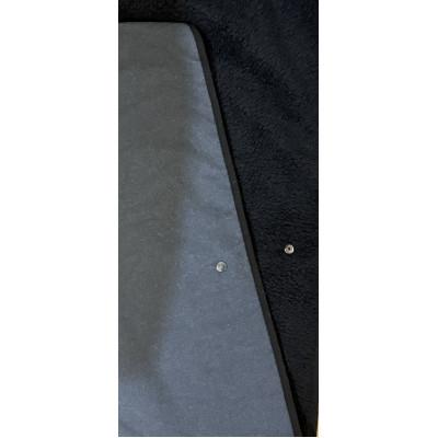 ふるさと納税 上牧町 alberton社赤外線を吸収して発熱するsliva knitわんにゃんブランケット カーボン |  | 01