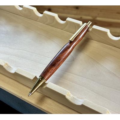 ふるさと納税 豊川市 【カリン・ゴールド】自分だけの木目で未来を描く「木軸シャープペン」