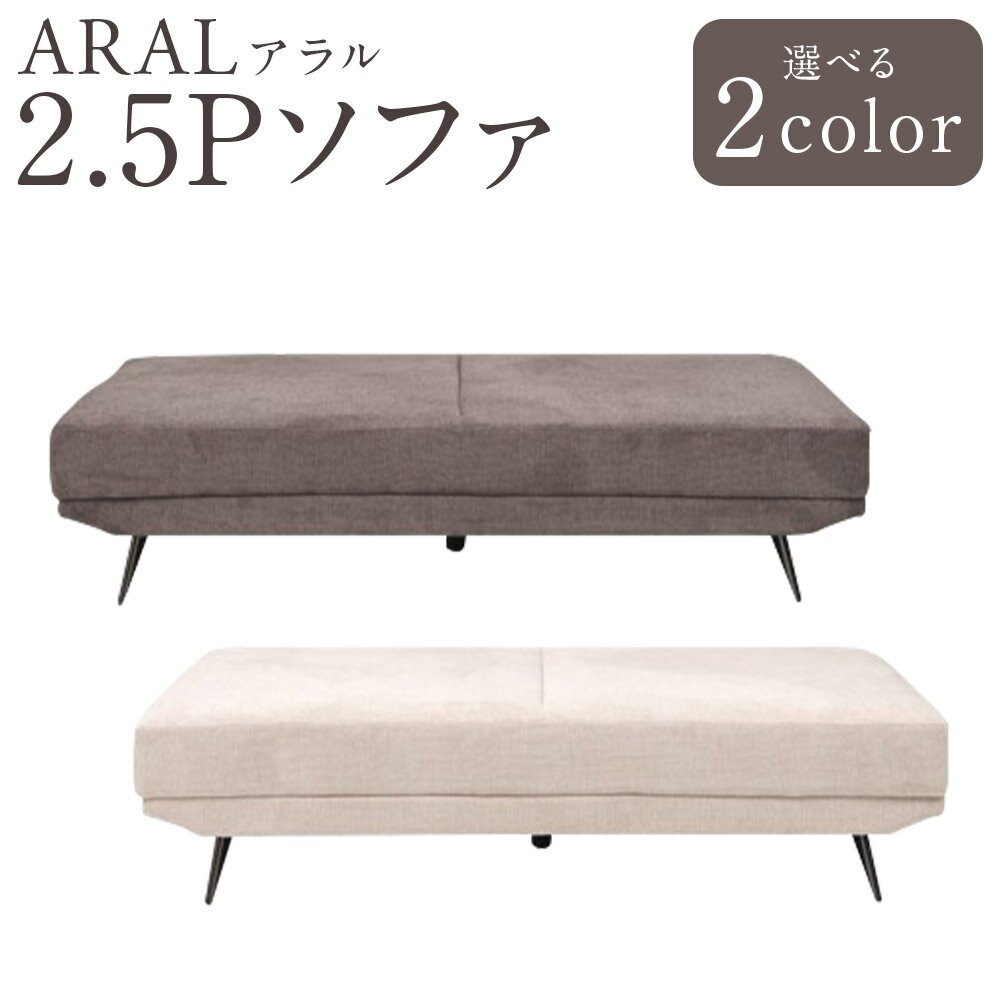 【ふるさと納税】【カラーを選べる】アラル 2.5Pソファ 2カラー DGY（ダークグレー）・BE（ベージュ） 1個 ソファ ソファー デイベッドタイプ 二人用 二人掛け 椅子 イス 家具 インテリア 福岡県 筑後市 送料無料