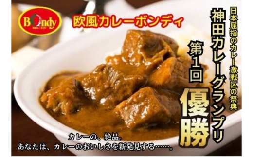 
                  [№5720-0286]神田カレーグランプリ第1回優勝　欧風カレーボンディ 【 パーティセット ・ 5パック 】 辛口 ビーフカレー
                