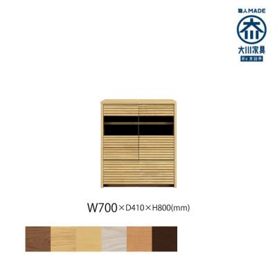 ふるさと納税 大川市 無垢リビング家具コリーナ(サイドボード・リビングボード)70cm WONA(オークナチュラル)