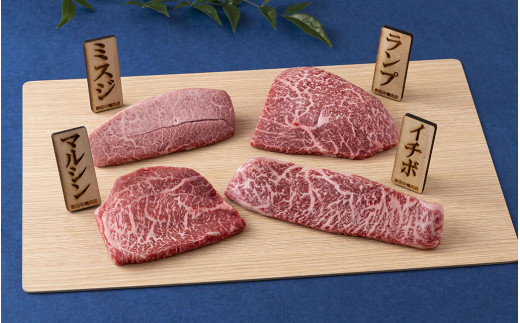 [B191p］ 長崎和牛４種類ステーキ 牛肉 国産 ブランド 和牛 黒毛和牛 焼き肉