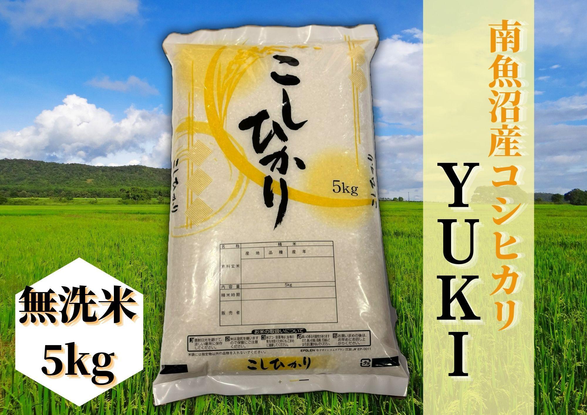 【定期便】【令和8年産 新米予約】南魚沼産コシヒカリ「YUKI」無洗米5kg×全6回【定期便 銘柄米 ブランド米 精米 こしひかり コシヒカリ 魚沼産 新潟米 産地直送 お米 米 こめ コメ ご飯】【