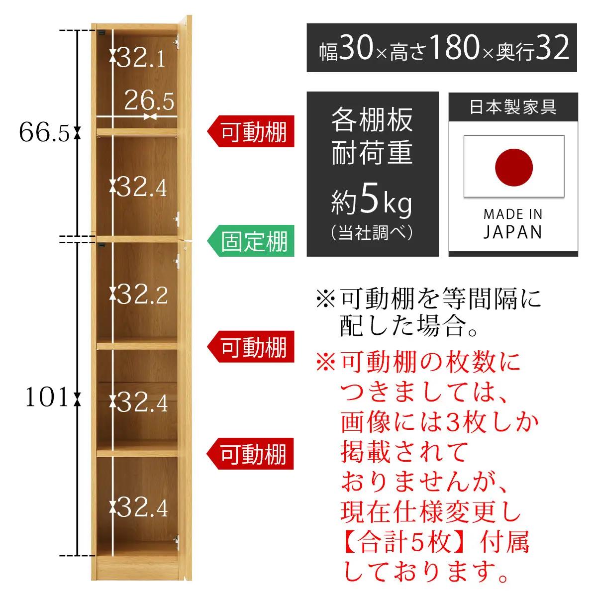 【完成品＋設置付き】壁面収納〔幅30cm・本体・右開きタイプ〕（ナチュラル）壁面収納 本棚 扉付き 収納 棚 cdラック dvdラック 収納棚 リビング オフィス 扉付き収納 整理棚 書棚 おしゃれ 