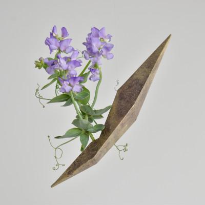 ふるさと納税 木津川市 海外展示会出展 スタイリッシュな花器　ハンギングベース　砂目調