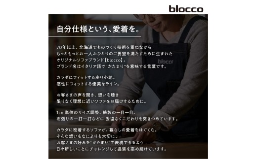 blocco LEON（レオン）3人掛け（アイボリー）［肘クッション×2個付き／手洗い可能生地］｜北海道 家具 ファミリー 家族用 リビング リビングルーム 三人掛け 三人用 高級 耐久 長持ち 高級