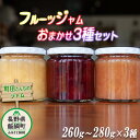 【ふるさと納税】 フルーツジャム 3種 （ 約 260g ～ 280g × 3瓶 ） 種類おまかせ 沖縄県への配送不可 町田さんちのジャム 〔 飯綱町産 信州 りんご 果物 ジャム 果実 フルーツ 桃 リンゴ プルーン キウイ ラ・フランス黄金桃 10000円 〕