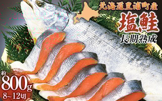 漁師の手作り！長期熟成 塩鮭 約800g 8～12切れ 小分け 【 ふるさと納税 人気 おすすめ ランキング 魚介類 魚 鮭 シャケ しゃけ サケ 長期熟成 切身  小分け おいしい 美味しい 新鮮 北海道 豊浦町 送料無料 】 TYUR038