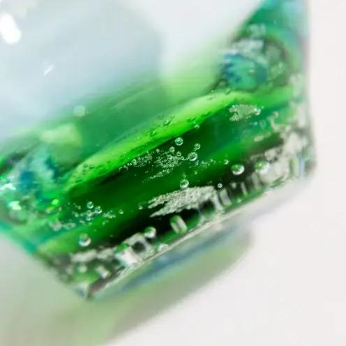 【RYUKYU GLASS WORKS 海風】バドロック＜緑＞