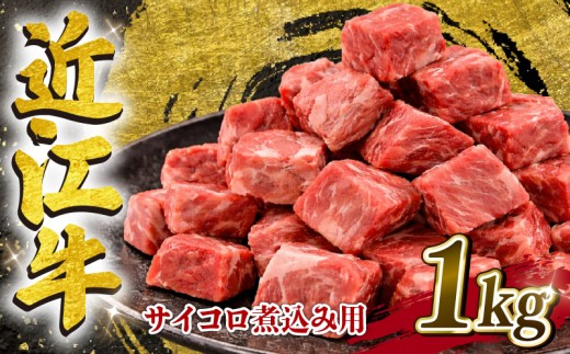 近江牛 小サイコロ 煮込み用 500g×2パック 計 1kg カットビーフシチュー ビーフカレー 焼き肉 焼肉 シチュー 煮込み サイコロステーキ ほろほろ 冷凍 近江牛 おうみぎゅう  肉 牛肉 さいころ 黒毛和牛 神戸牛 松阪牛 に並ぶ 日本三大和牛 煮込み肉 さいころカット そのまま使える 一口サイズ スジ 滋賀県 竜王町 岡喜 ふるさと納税
