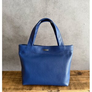 Coquette イタリアンレザー・日本製/ミニトートバッグ(ブルー)【1635486】