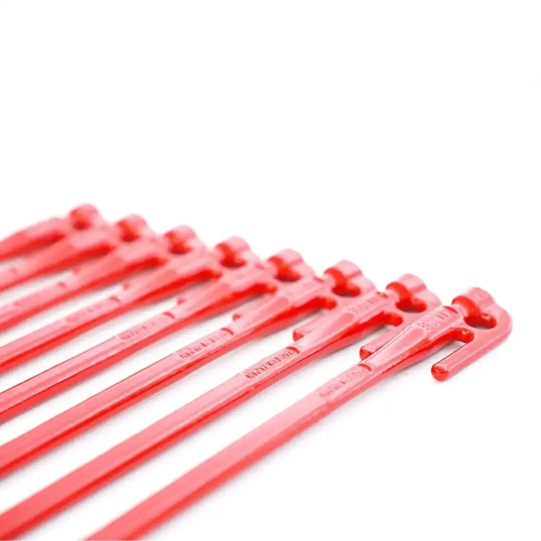 鍛造ペグ エリッゼステーク 28cm ペグ 8本セット レッド