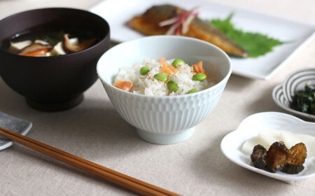 【美濃焼】 さざなみ 茶碗 青白 2枚セット 瑞浪市 / 小田陶器 JS企画 皿 お皿 食器 器 飯碗[AZAZ285]