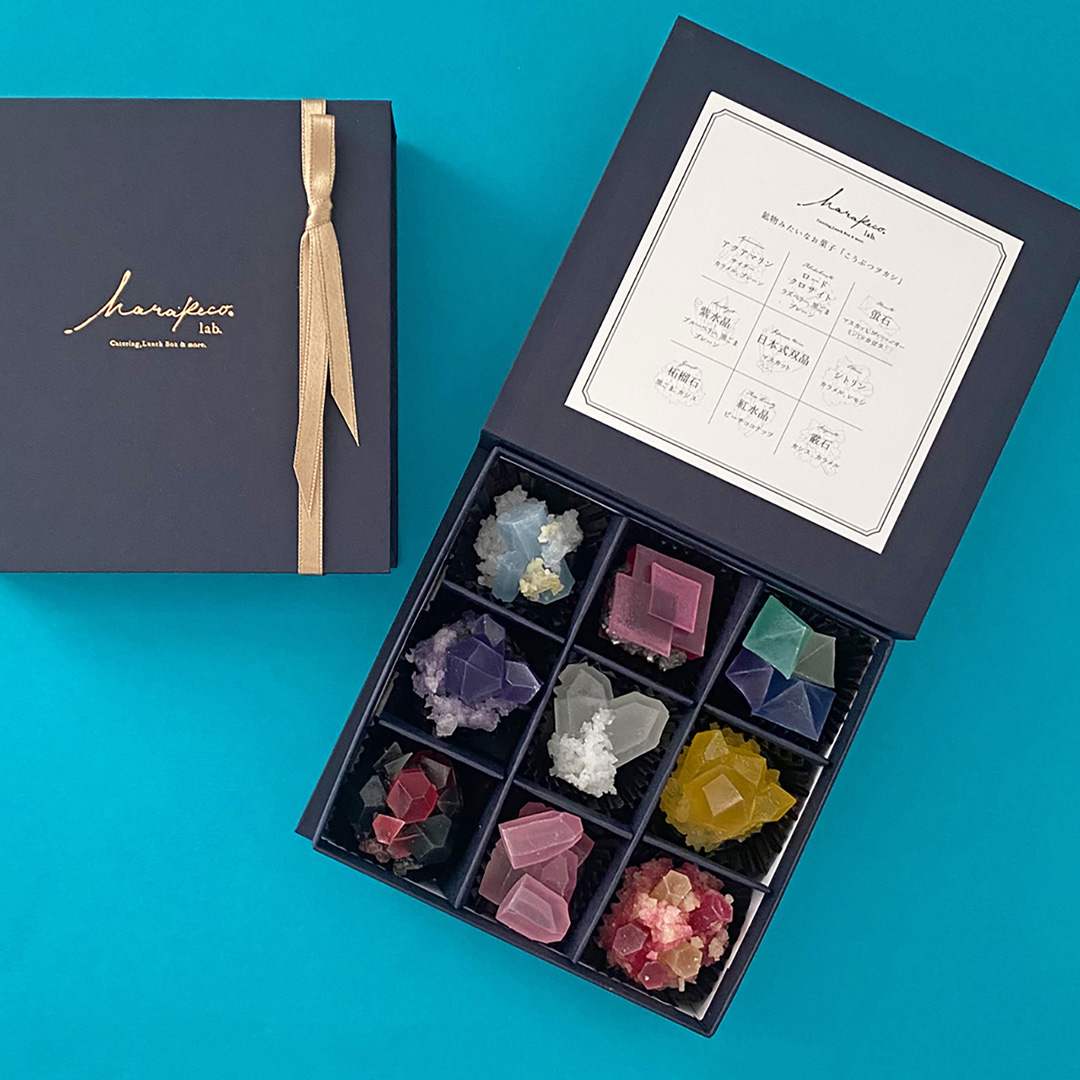 こうぶつヲカシ（琥珀糖）2種セットC（九州のこうぶつヲカシ100g、より鉱物なこうぶつヲカシ110g）福岡市