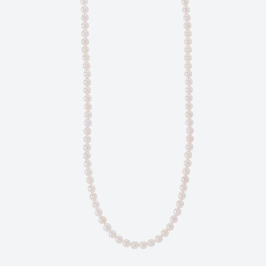 アコヤパール　ロングネックレス80cm（白）(MKhp-009)