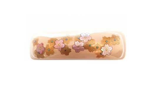 バレッタ　桜シリーズ（白）