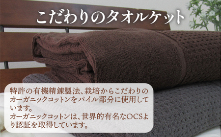 日本製 オーガニックコットン使用 タオルケット シングル 1枚 5774CY 5774BR｜タオルケット